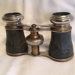 Beautiful Ant. Brass/Chrome French Opera Glasses